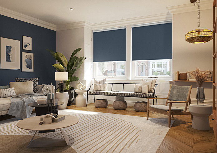 Rimini (Blackout), Navy - Roller Blind - Image 7